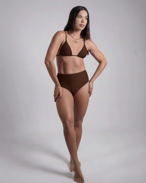 Calcinha hot pant marrom