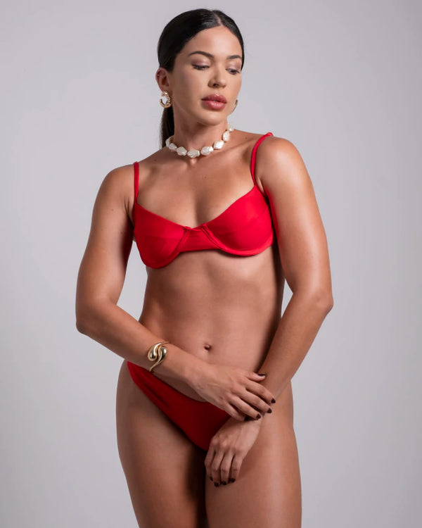 Top aro vermelho