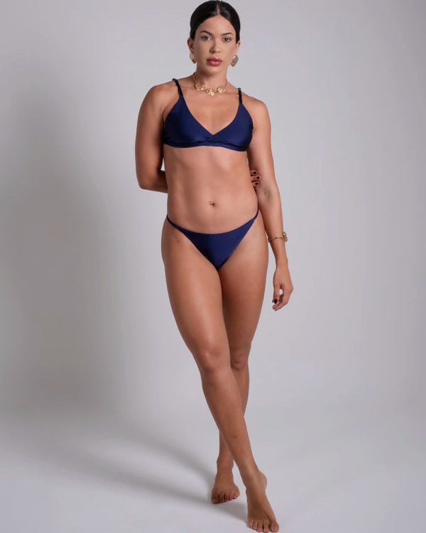 Calcinha fita azul marinho