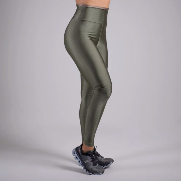 Legging croco com castanho