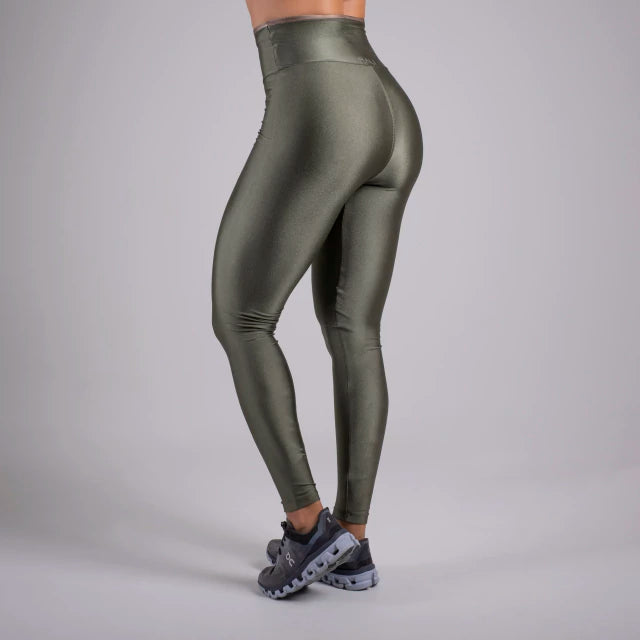 Legging croco com castanho
