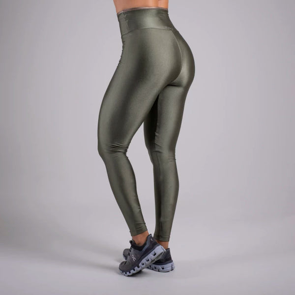 Legging croco com castanho