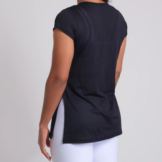 Blusa de tela dry preta