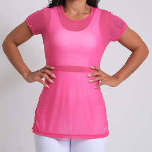 Blusa de tule pink classic