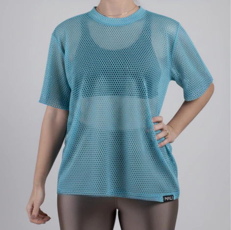 Blusa de tela tiffany